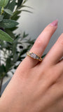 14K Gold Princess Pave Center Diamond Invisible Set Basket Engagement Ring