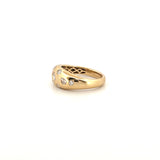 14K Gold Fancy Shape Diamond Dome Ring