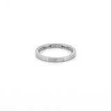 14K Gold Ridged Spaced Diamond Band