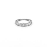 14K Gold Station Baguette Diamond Band