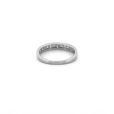 14K Gold Station Baguette Diamond Band