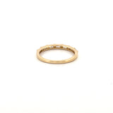 14K Gold Thick Shared Prong Baguette Diamond Band