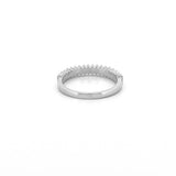 14K Gold Thin Baguette Diamond Band