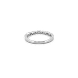 14K Gold Inset Baguette Diamond with Prong Set Bezel Style Band