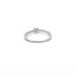 14K Gold Heart Diamond Prong Setting Band