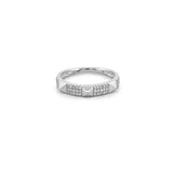 14K Gold Studded Diamond Pave Band