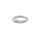 14K Gold Studded Diamond Pave Band