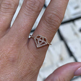 14K Gold Literal Diamond Band