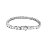 14K Gold 15.00 Carat Lab Grown Tennis Bracelet