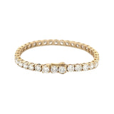 14K Gold 15.00 Carat Lab Grown Tennis Bracelet