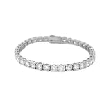 14K Gold 15.00 Carat Lab Grown Tennis Bracelet