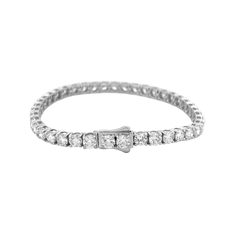 14K Gold 11.00 Carat Lab Grown Tennis Bracelet