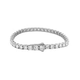14K Gold 11.00 Carat Lab Grown Tennis Bracelet