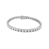 14K Gold 11.00 Carat Lab Grown Tennis Bracelet