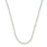 14K Gold 15.00 Carat Lab Grown Tennis Necklace