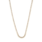 14K Gold 11.00 Carat Lab Grown Tennis Necklace