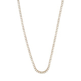 14K Gold 11.00 Carat Lab Grown Tennis Necklace