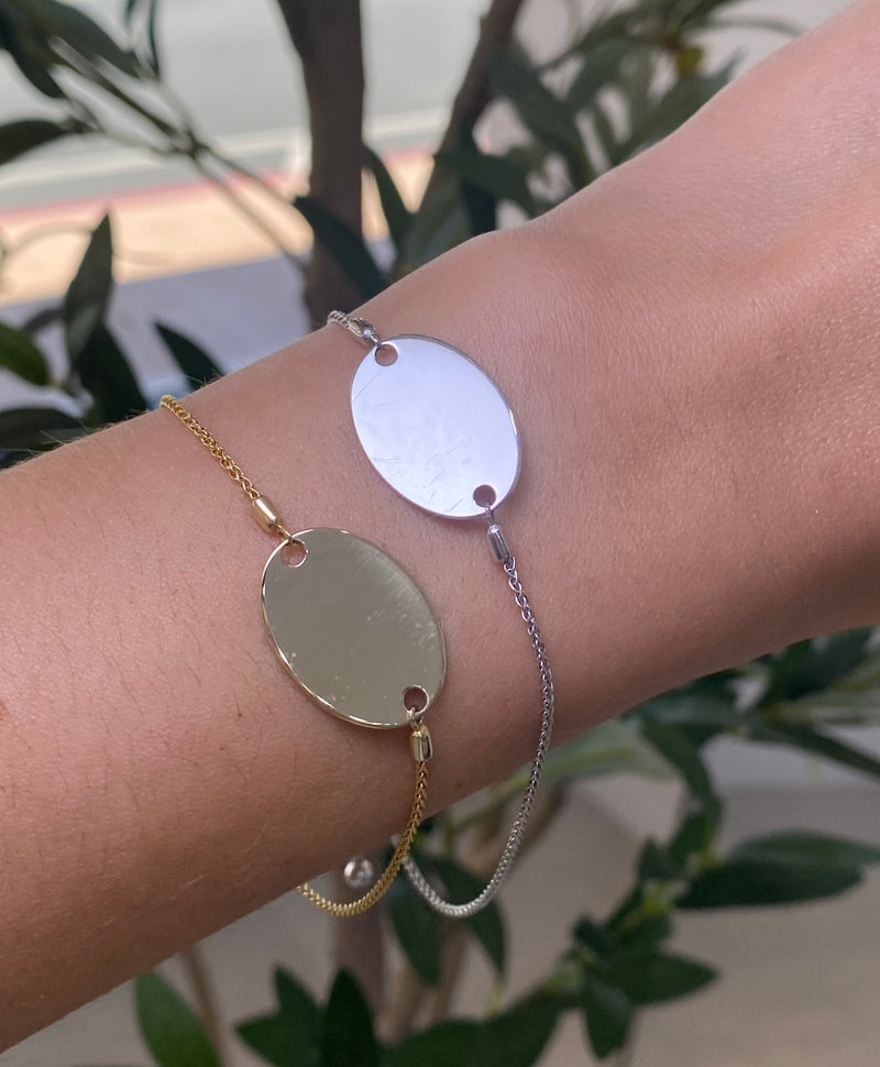 14K Gold Adjustable Personalized ID Bracelet