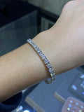14K Gold 4MM Lab Grown Diamond Tennis Bracelet