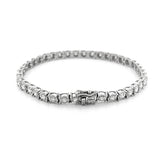14K Gold Round Diamond Cut Natural Diamond Tennis Bracelet
