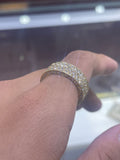 14K Gold Mens Pavé Band