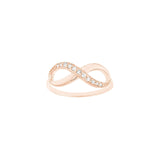14K Gold Infinity Diamond Ring