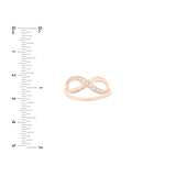 14K Gold Infinity Diamond Ring