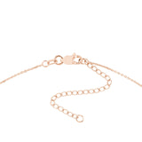 14K Gold Diamond Row Infinity Pendant Necklace