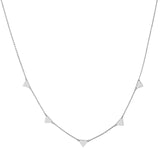 14K Gold Spaced Triangle Necklace
