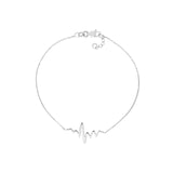 14K Gold Heartbeat Bracelet