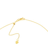 14K Gold Crescent Drop Diamond Choker