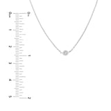 14K Gold Solo Diamond Bezel Choker