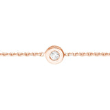 14K Gold Solo Diamond Bezel Choker