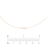 14K Gold Diamond Bar Choker