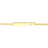 14K Gold Diamond Bar Choker