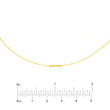 14K Gold Diamond Bar Choker