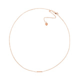 14K Gold Diamond Bar Choker