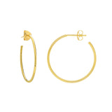 14K Gold 25MM Hoops