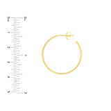 14K Gold 25MM Hoops