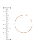14K Gold 40MM Hoops