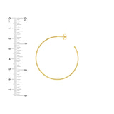 14K Gold 40MM Hoops