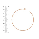 14K Gold 60MM Hoops