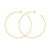 14K Gold 60MM Hoops