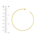 14K Gold 60MM Hoops