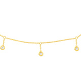 14K Gold Diamond by the Yard Drop Choker