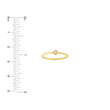 14K Gold Solo Pear Bezel Diamond Band