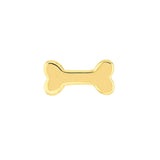 14K Gold Dog Bone Stud Earrings