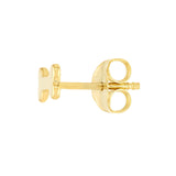 14K Gold Dog Bone Stud Earrings