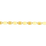 14K Yellow Gold Mirror Valentino Anklets