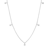 14K Gold 5-Stone Diamond by the Yard Necklace
